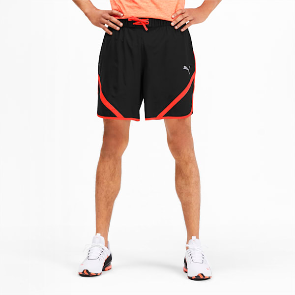 Get Fast 7" Woven Men's Running Shorts, Puma Black-Nrgy Red, extralarge-IND